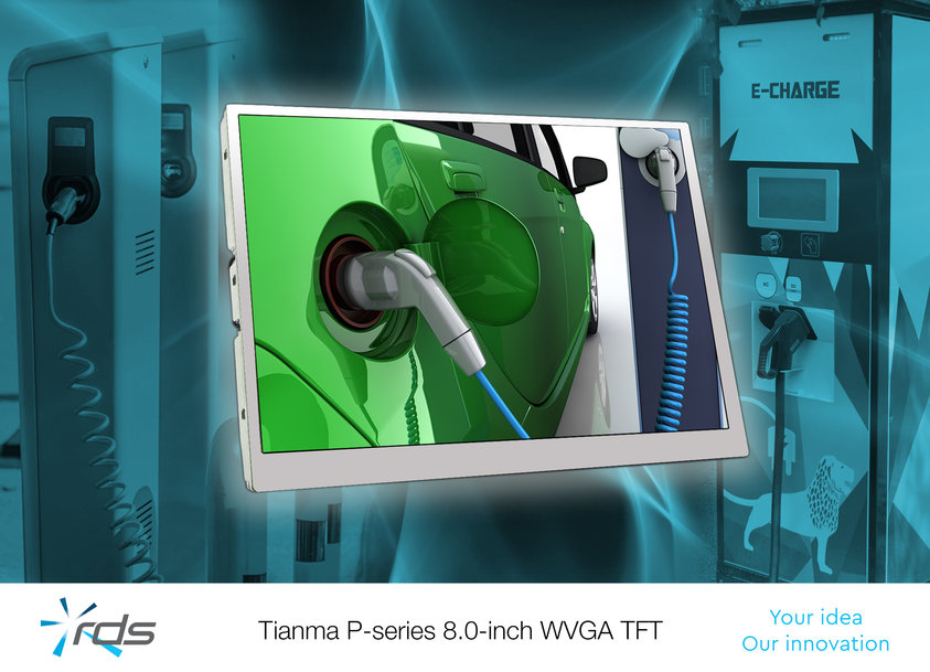 8.0-inch WVGA TFT for industrial and medical applications